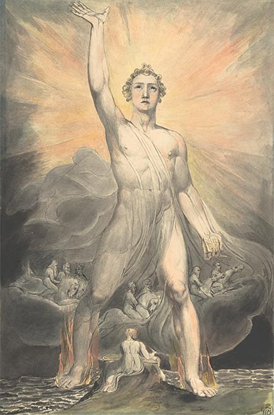 William Blake | Engel der Offenbarung, c.1803/05 | Giclée Papier-Kunstdruck