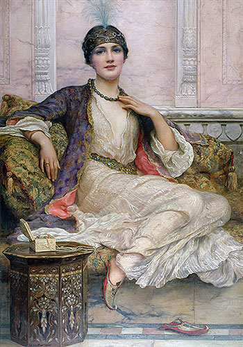 The Jade Necklace, 1908 | William Clarke Wontner | Giclée Canvas Print