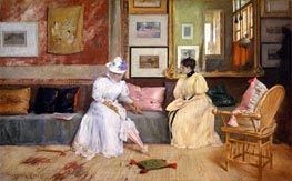 A Friendly Call | William Merritt Chase | Painting Reproduction
