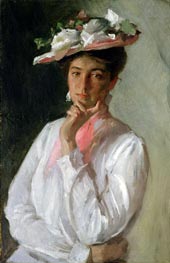 Woman in White | William Merritt Chase | Gemälde Reproduktion