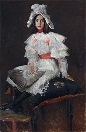 Young Girl in White (Alice Chase, the Artist's Daughter), n.d. von William Merritt Chase | Leinwand Kunstdruck