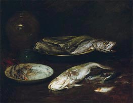 William Merritt Chase | Still Life - Fish | Giclée Canvas Print