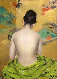 William Merritt Chase | Study of Flesh Color and Gold | Giclée Canvas Print