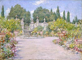 William Merritt Chase | An Italian Garden | Giclée Paper Print