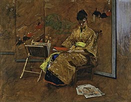 William Merritt Chase | The Kimono, c.1895 | Giclée Canvas Print
