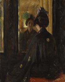 The Mirror, c.1900 by William Merritt Chase | Giclée Art Print