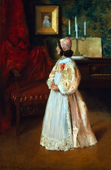 Portrait of My Daughter Alice, c.1895 | William Merritt Chase | Giclée Leinwand Kunstdruck