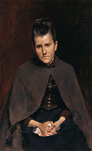Well I Should Not Murmur, For God Judges Best (Mrs. David Hester Chase, The Artists Mother), c.1878 | William Merritt Chase | Giclée Canvas Print