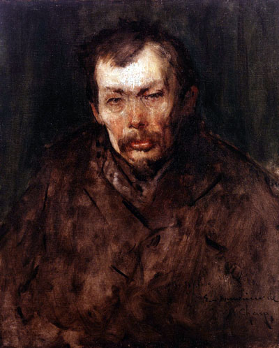 Porträt eines Mannes, c.1873/76 von William Merritt Chase | Leinwand-Kunstdruck