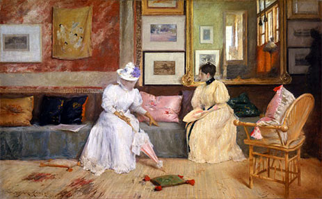 A Friendly Call, 1895 | William Merritt Chase