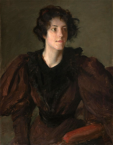 Study of a Young Woman, c.1880/85 | William Merritt Chase | Giclée Leinwand Kunstdruck