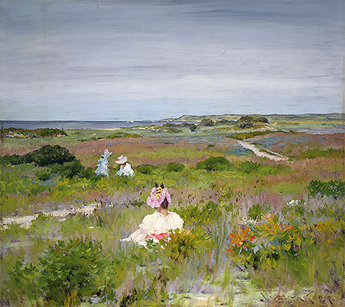 Landschaft: Shinnecock, Long Island, c.1896 von William Merritt Chase | Leinwand-Kunstdruck