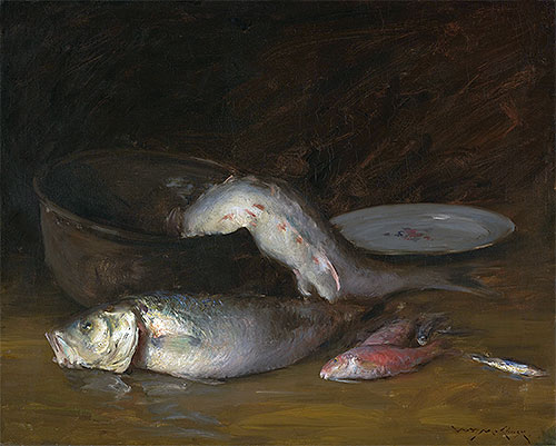 Still Life with Fish, c.1910 | William Merritt Chase | Giclée Leinwand Kunstdruck