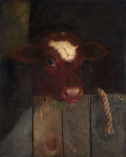 The Family Cow, 1869 | William Merritt Chase | Giclée Leinwand Kunstdruck