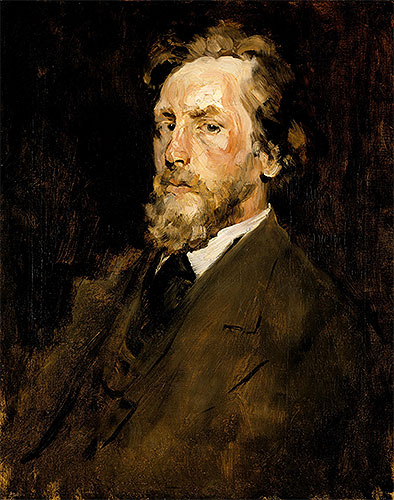 Portrait of Eilif Peterssen, c.1875 | William Merritt Chase | Giclée Leinwand Kunstdruck