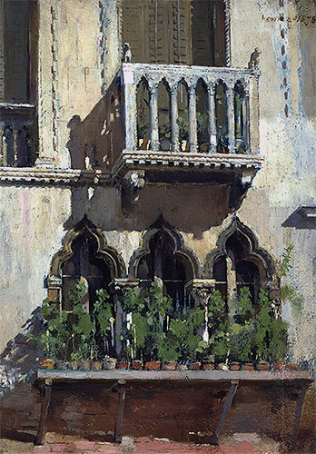 Fassade in Venedig, 1878 | William Merritt Chase