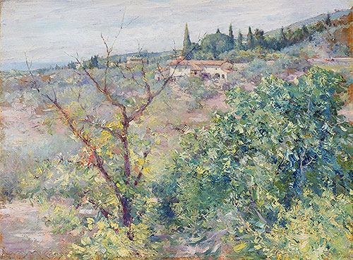 View of Fiesole, 1907 | William Merritt Chase | Giclée Leinwand Kunstdruck