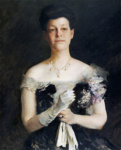 William Merritt Chase | Portrait of Lavinia Borden Cook, c.1905 | Giclée Canvas Print