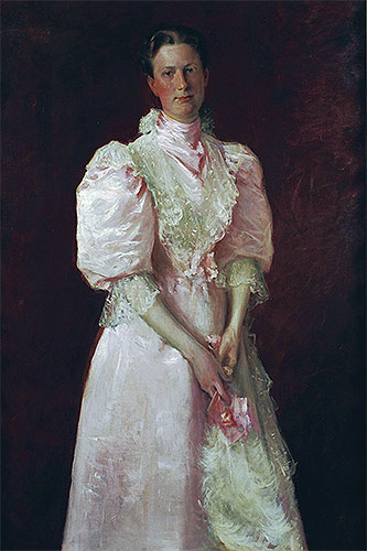 A Study in Pink (Mrs. Robert McDougal), 1895 | William Merritt Chase | Giclée Canvas Print