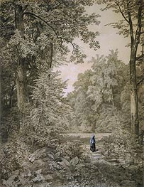 William Trost Richards | Landscape with Figure | Giclée Paper Art Print