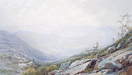 The Mount Washington Range, from Mount Kearsarge, 1872 von William Trost Richards | Papier-Kunstdruck