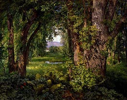 In the Woods, 1860 von William Trost Richards | Leinwand Kunstdruck