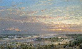 A High Tide at Atlantic City | William Trost Richards | Painting Reproduction