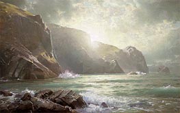 William Trost Richards | Cornish Coastline | Giclée Canvas Print