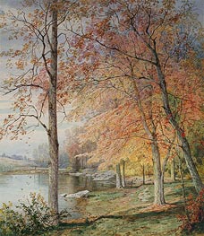 William Trost Richards | Autumn by a Pond, 1874 | Giclée Paper Print