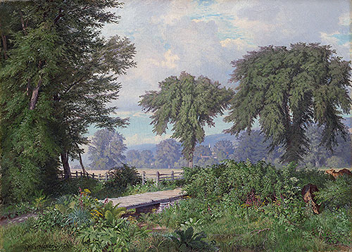 William Trost Richards | Landscape, 1860 | Giclée Canvas Print