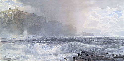 William Trost Richards | Sea and Cliffs, 1892 | Giclée Paper Art Print
