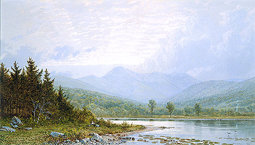 Sunset on Mount Chocorua, New Hampshire, 1872 | William Trost Richards | Giclée Papier-Kunstdruck