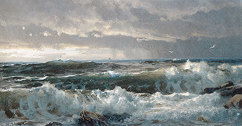 Surf on Rocks, c.1890/99 | William Trost Richards | Giclée Leinwand Kunstdruck