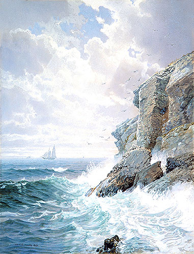 Purgatory Cliff, 1876 | William Trost Richards