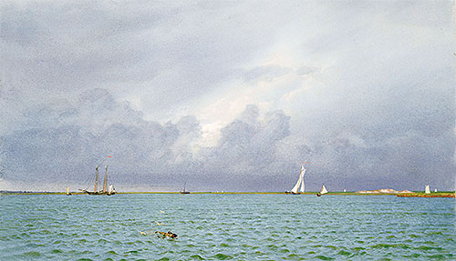 Marine with Yachts, c.1870 | William Trost Richards | Giclée Papier-Kunstdruck