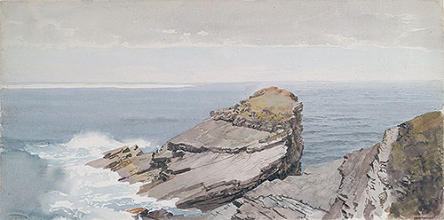 Rocks on the Shore, c.1880/90 | William Trost Richards | Giclée Papier-Kunstdruck