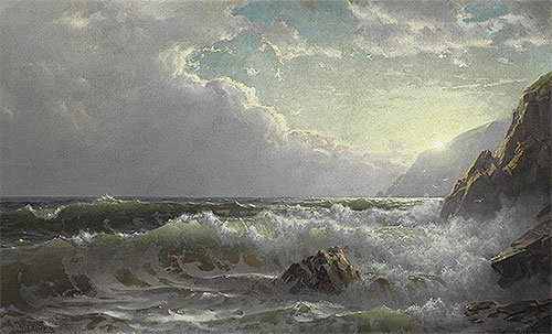 Off the Coast of Cornwall, 1904 | William Trost Richards | Giclée Leinwand Kunstdruck