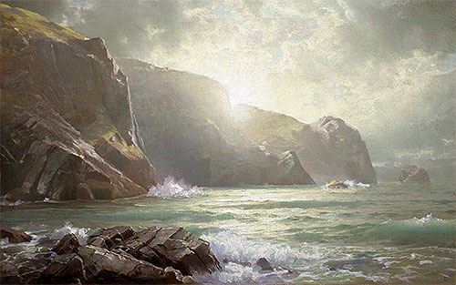 Cornish Coastline, n.d. | William Trost Richards | Giclée Leinwand Kunstdruck