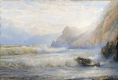 William Trost Richards | Crashing Waves, 1899 | Giclée Paper Print