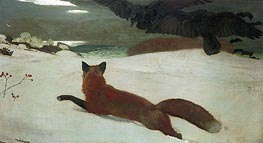 Fox Hunt, 1893 von Winslow Homer | Leinwand Kunstdruck