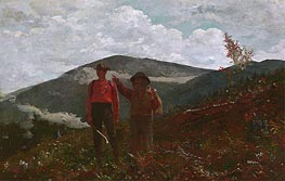 The Two Guides, 1876 von Winslow Homer | Leinwand Kunstdruck