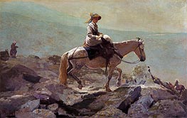 The Bridle Path, White Mountains, 1868 von Winslow Homer | Leinwand Kunstdruck
