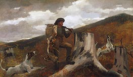 A Huntsman and Dogs | Winslow Homer | Painting Reproduction