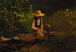 The Whittling Boy, 1873 by Winslow Homer | Canvas Print