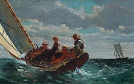 Breezing Up (A Fair Wind), c.1873/76 by Winslow Homer | Canvas Print