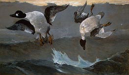 Right and Left, 1909 von Winslow Homer | Leinwand Kunstdruck