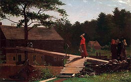 Old Mill (The Morning Bell), 1871 von Winslow Homer | Leinwand Kunstdruck