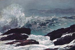 Maine Coast, 1896 von Winslow Homer | Leinwand Kunstdruck