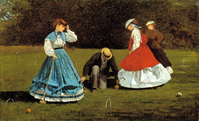 Croquet Scene, 1866 | Winslow Homer | Giclée Canvas Print