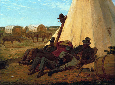 The Bright Side, 1865 | Winslow Homer | Giclée Leinwand Kunstdruck